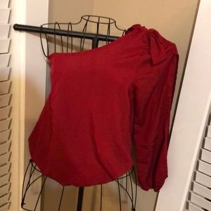 Red 1 Shoulder Shirt